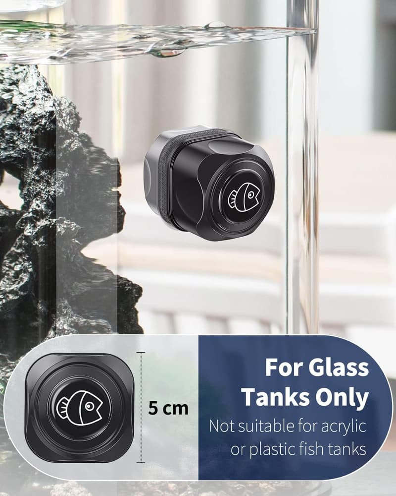 Pawfly Magnet-Scheibenreiniger für Glasaquarien bis 120 L, 5 cm