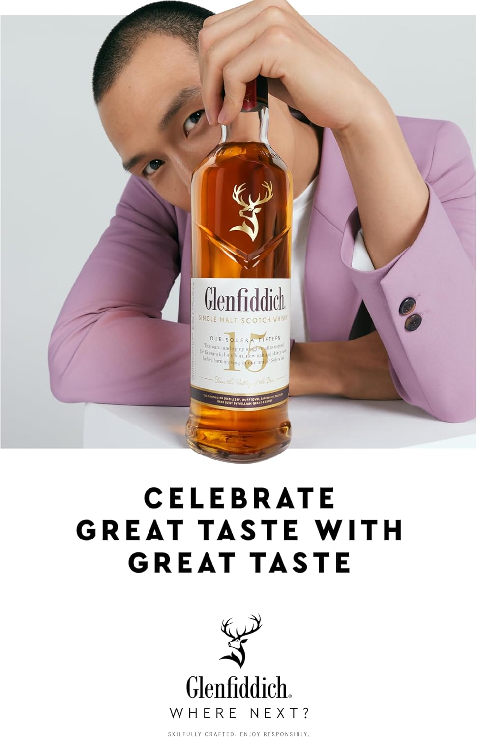 Glenfiddich 15 Jahre Single Malt Scotch Whisky in Geschenkverpackung, 70cl