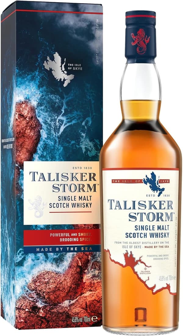 Talisker Storm | Handgefertigter Single Malt Whisky aus Skye | 45,8% vol | 700ml
