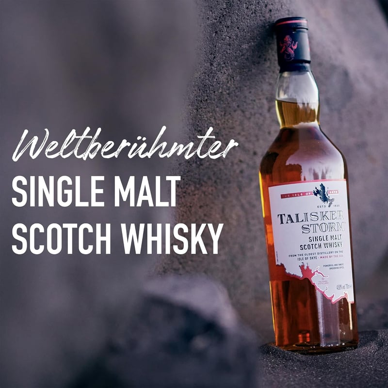 Talisker Storm | Handgefertigter Single Malt Whisky aus Skye | 45,8% vol | 700ml