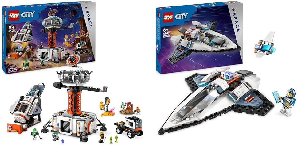 LEGO City Raumbasis mit Startrampe und Raumstation für Kinder