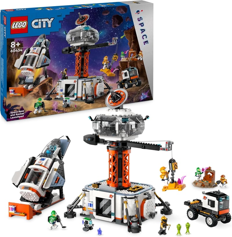 LEGO City Raumbasis mit Startrampe und Raumstation für Kinder