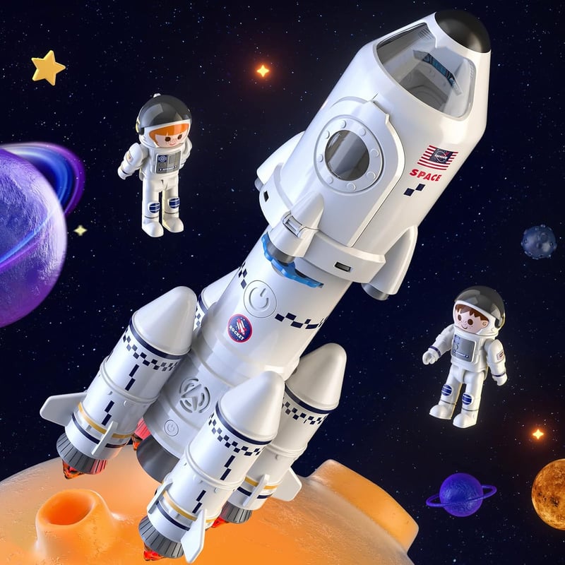 5-in-1 STEM Space Shuttle Spielzeug für Kinder ab 3 Jahren