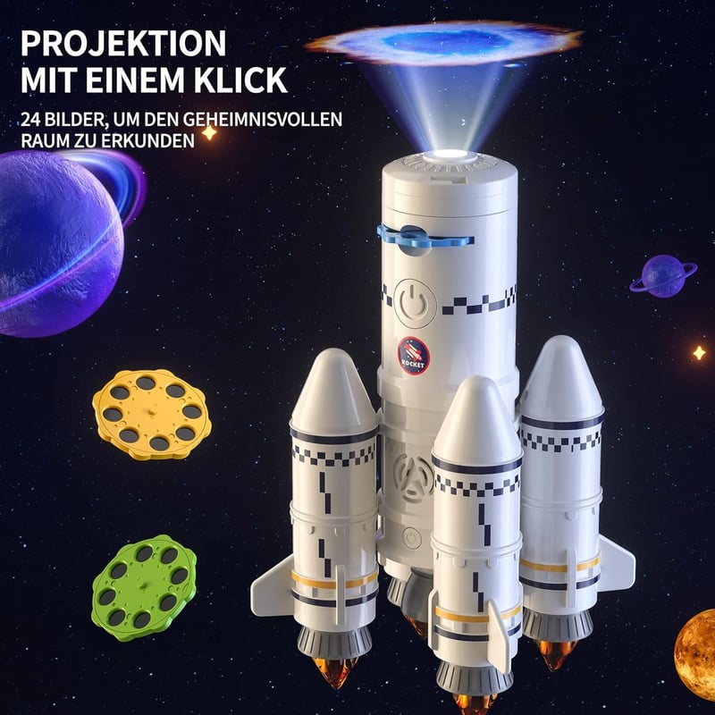 5-in-1 STEM Space Shuttle Spielzeug für Kinder ab 3 Jahren