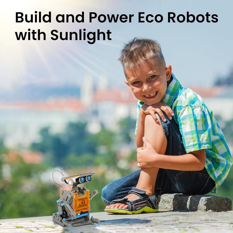 Solar Roboter Bauset - 12-in-1 STEM Lernspielzeug für Kinder ab 8 Jahren