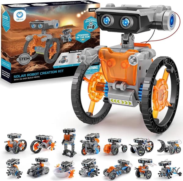Solar Roboter Spielzeug für Kinder ab 8 Jahren – 15-in-1 Lernspielzeug