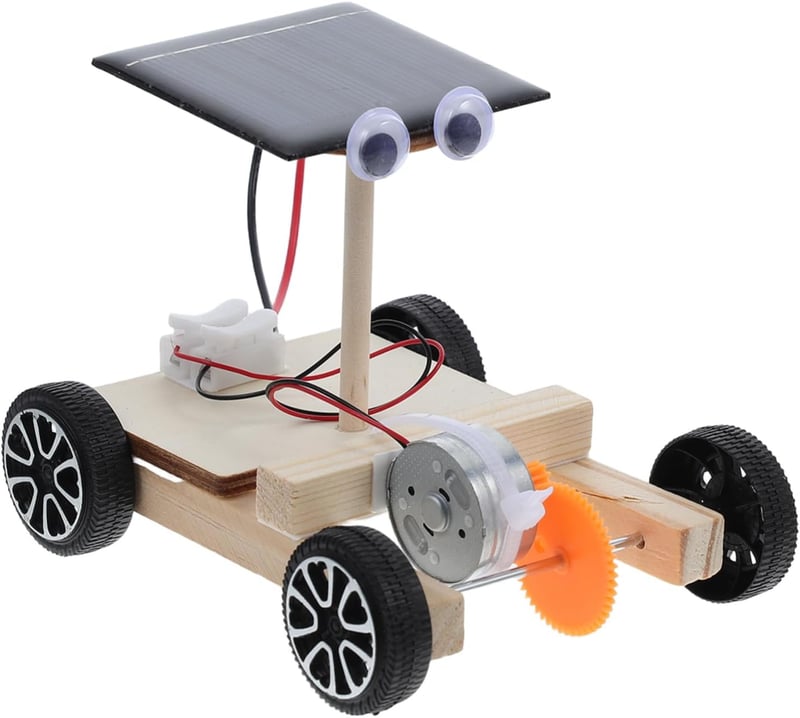 Solarauto Bausatz aus Holz – DIY Kreativspielzeug für Kinder