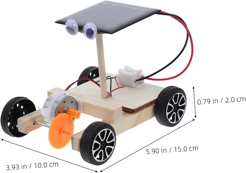 Solarauto Bausatz aus Holz – DIY Kreativspielzeug für Kinder