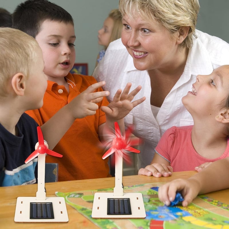 Solar-Windturbine für Kinder – Lernspielzeug für Garten und Dekoration