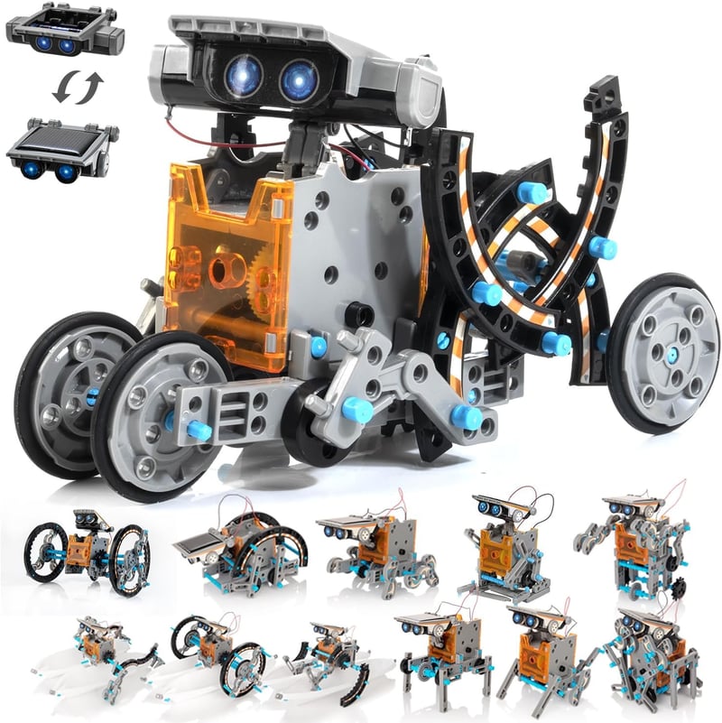 KIDWILL 14-in-1 Solar Roboter Set für Kinder ab 8 Jahren, STEM Spielzeug