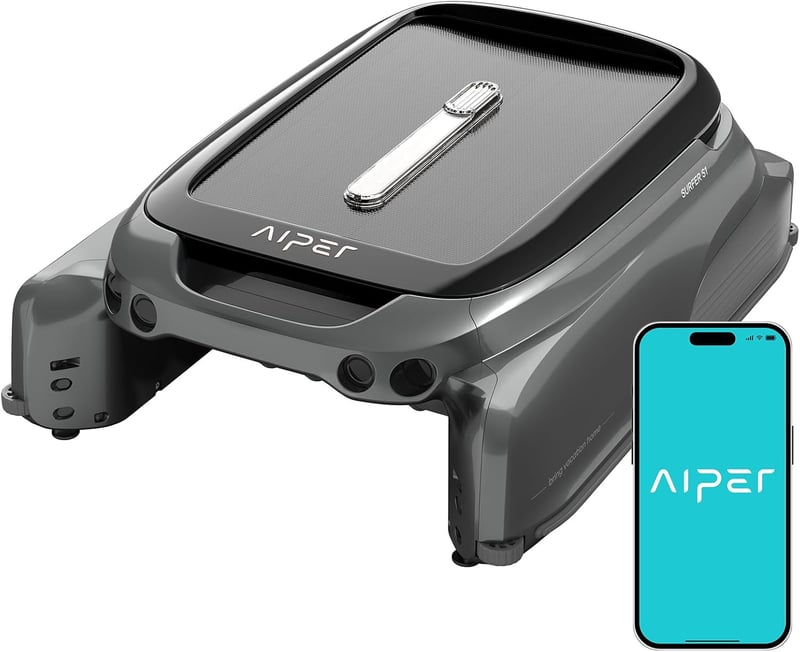 AIPER Surfer S1 Solar-Poolroboter mit App und 20 Stunden Akkulaufzeit
