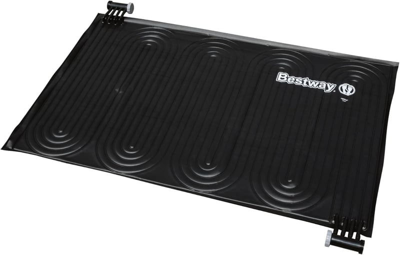 Solar-Poolheizung für Filtersysteme, 110 x 171 cm, schwarz