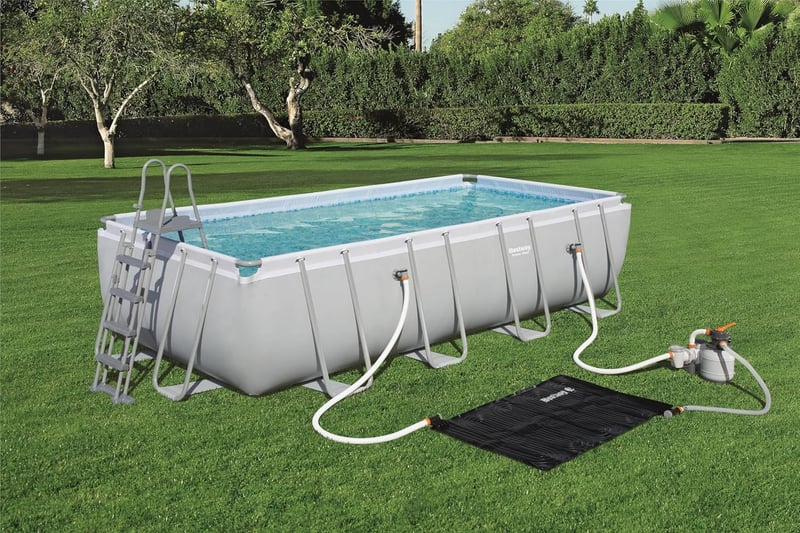 Solar-Poolheizung für Filtersysteme, 110 x 171 cm, schwarz