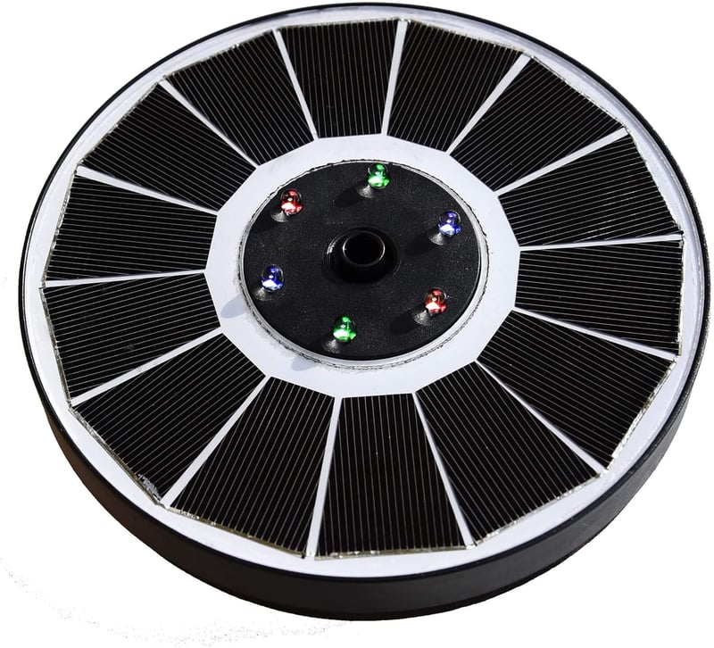 Heissner Solar Teichpumpen-Set mit LED, 150 l/h