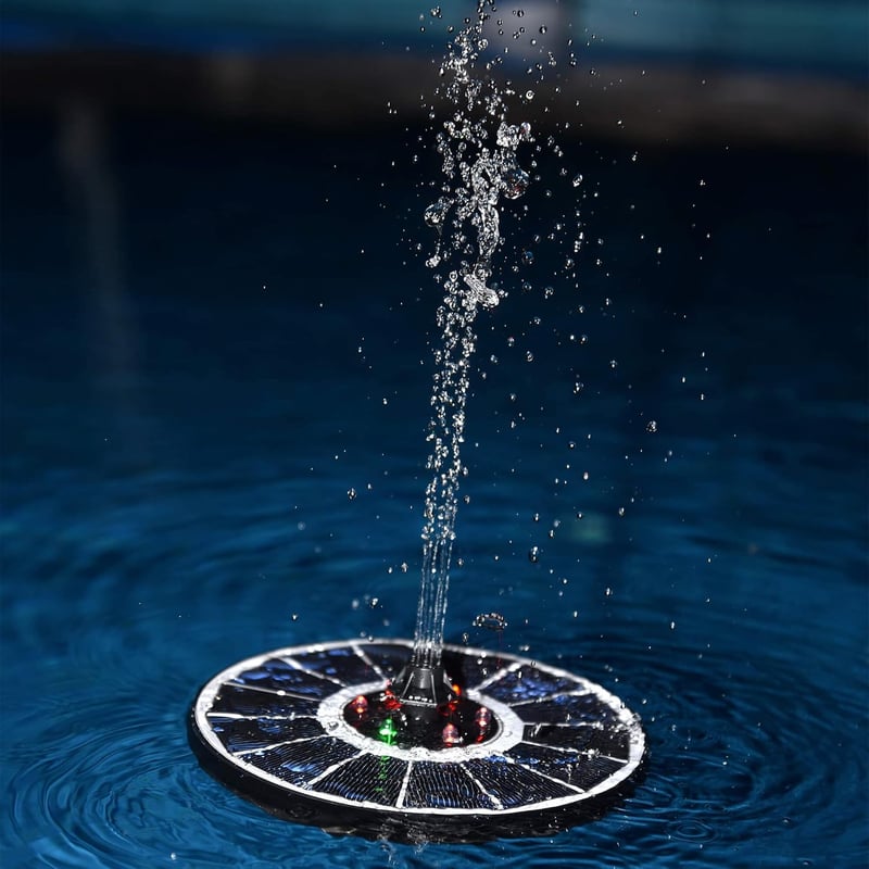 Heissner Solar Teichpumpen-Set mit LED, 150 l/h