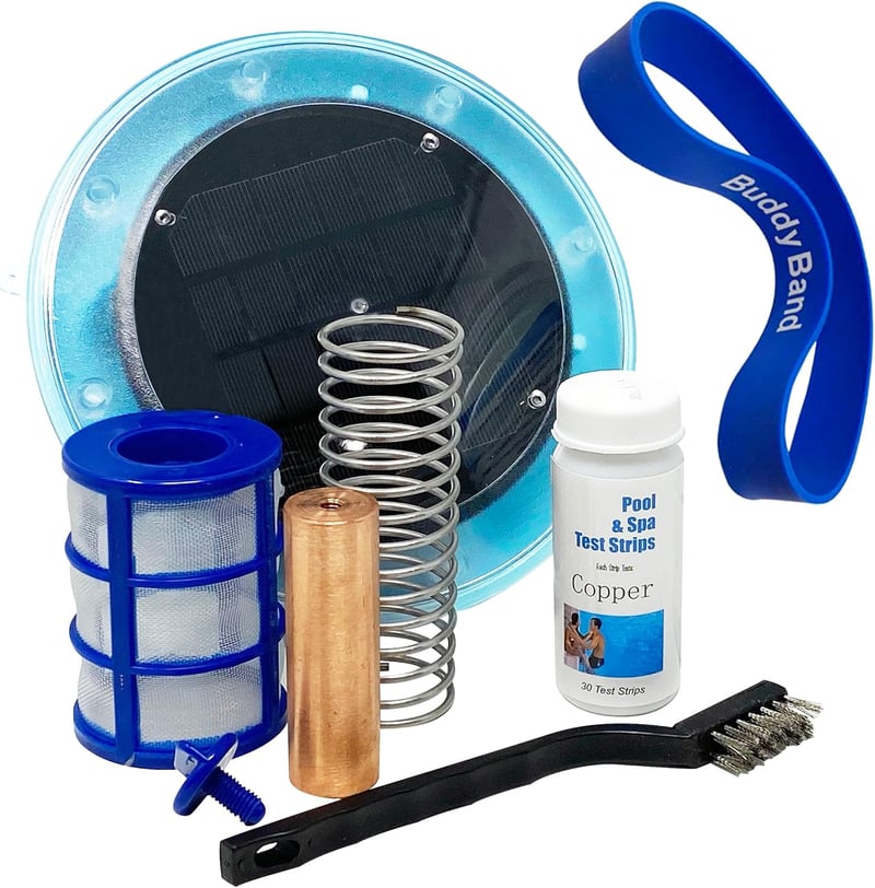 Solar-Pool-Ionisator für sauberes Wasser, 85 % weniger Chlor, bis zu 1000 Liter