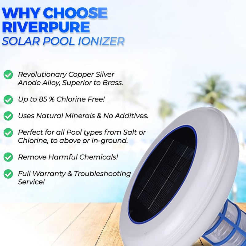 Solarpool Kupfer-Ionisator für oberirdische Pools bis 45000 Gallonen