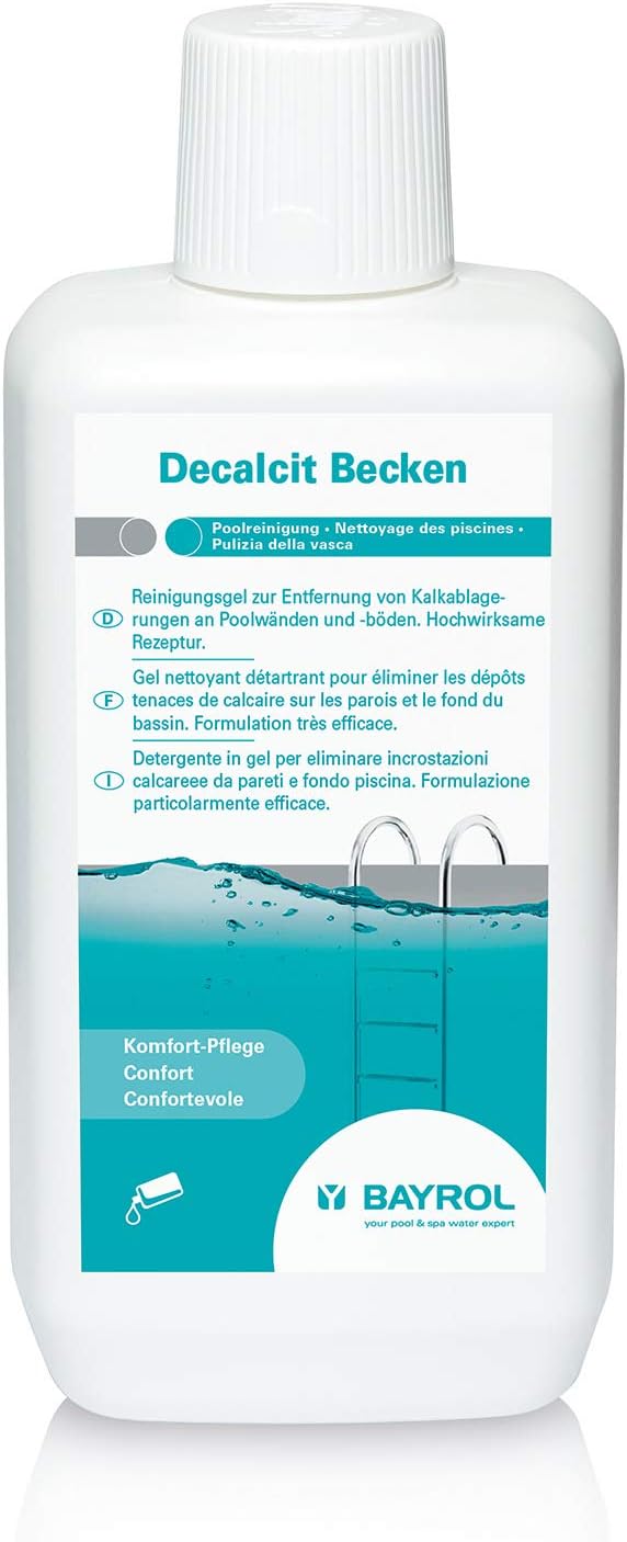 BAYROL Decalcit - Saurer Poolreiniger gegen Kalkablagerungen - 1 L