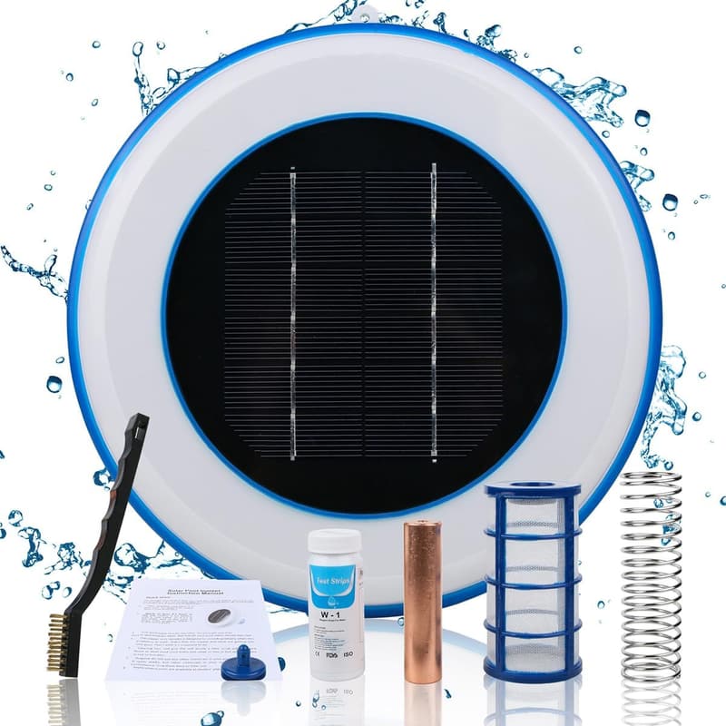 Solar-Pool-Ionisator für Chlorreduktion, geeignet für Pools & Spas