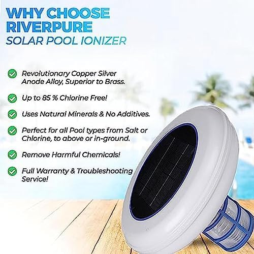 Solar-Pool-Ionisator – Automatischer Reiniger für Pools bis 132.500 L