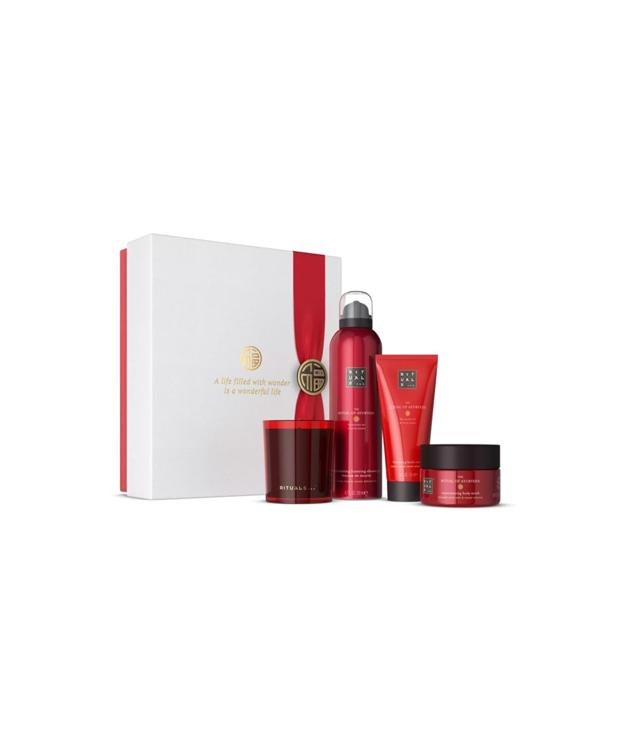 The Ritual of Ayurveda Geschenkeset mit indischer Rose und Süßmandelöl
