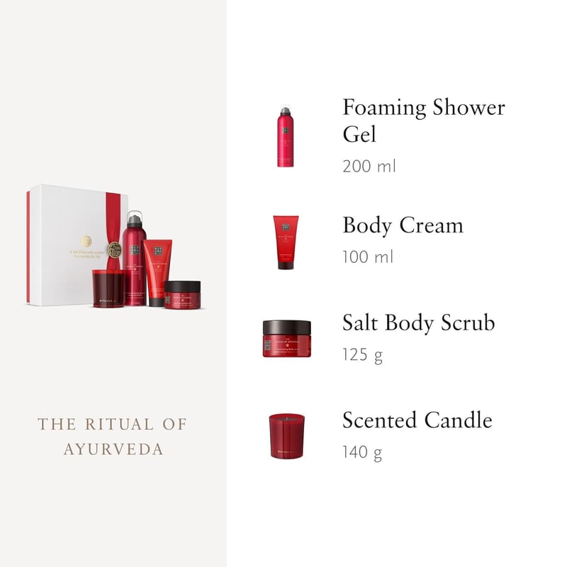 The Ritual of Ayurveda Geschenkeset mit indischer Rose und Süßmandelöl