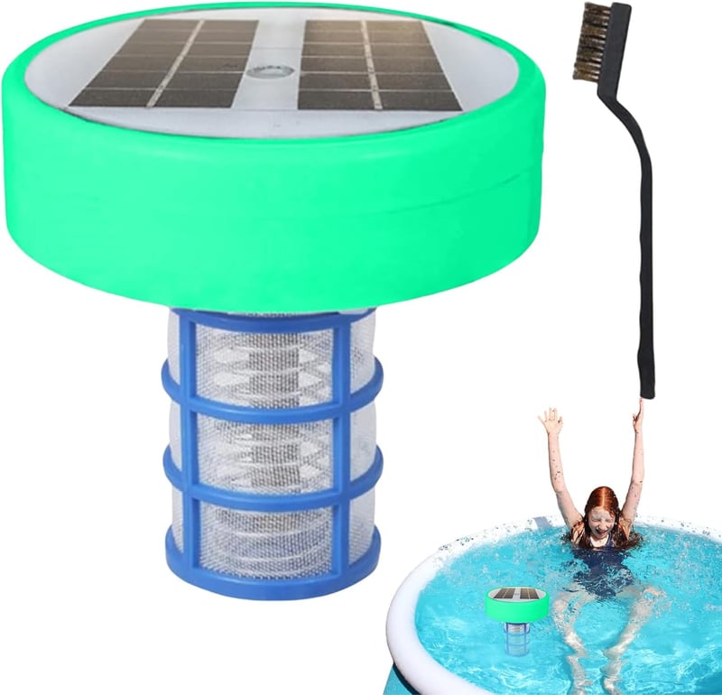 Solarbetriebener Pool-Ionizer mit Kupferionisierung und LED-Leuchten