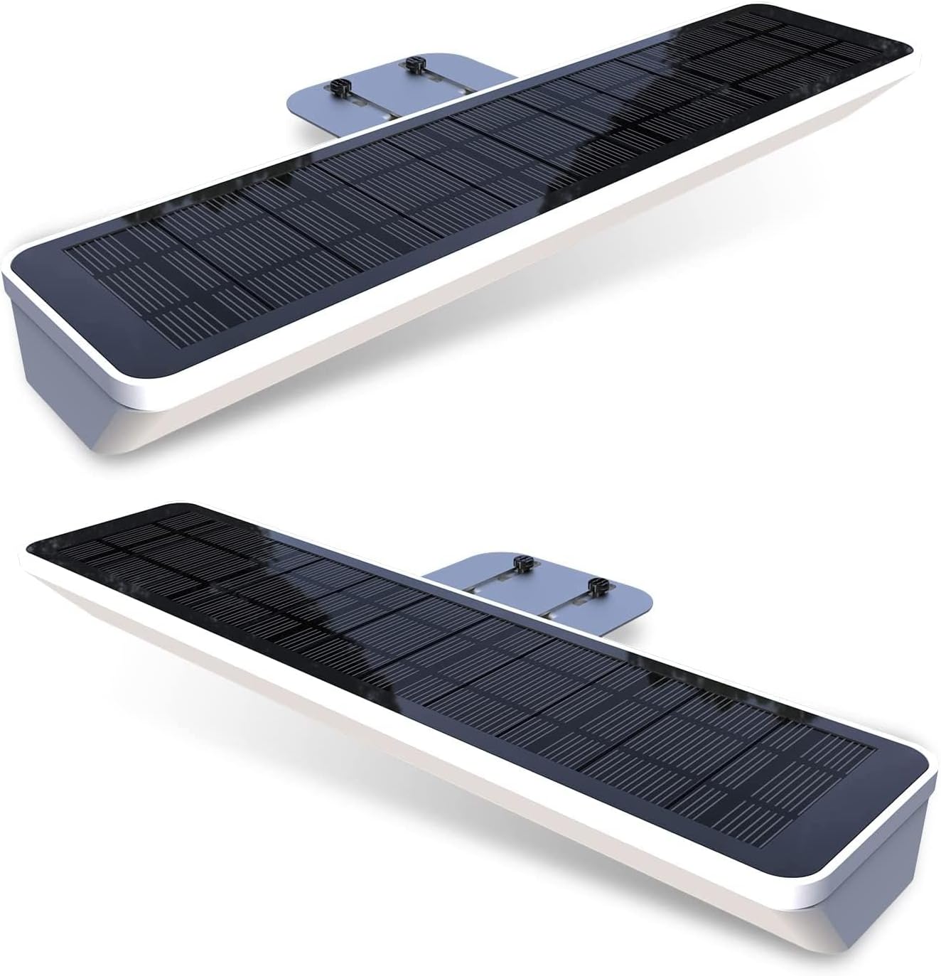 Kabellose Solar-Schildbeleuchtung mit Dämmerungssensor, 2er Pack