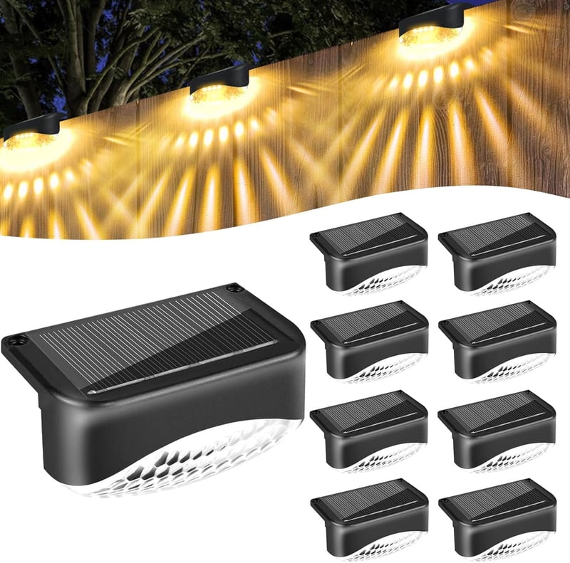 Wasserdichte Solarleuchten für Garten und Balkon, 8er Set