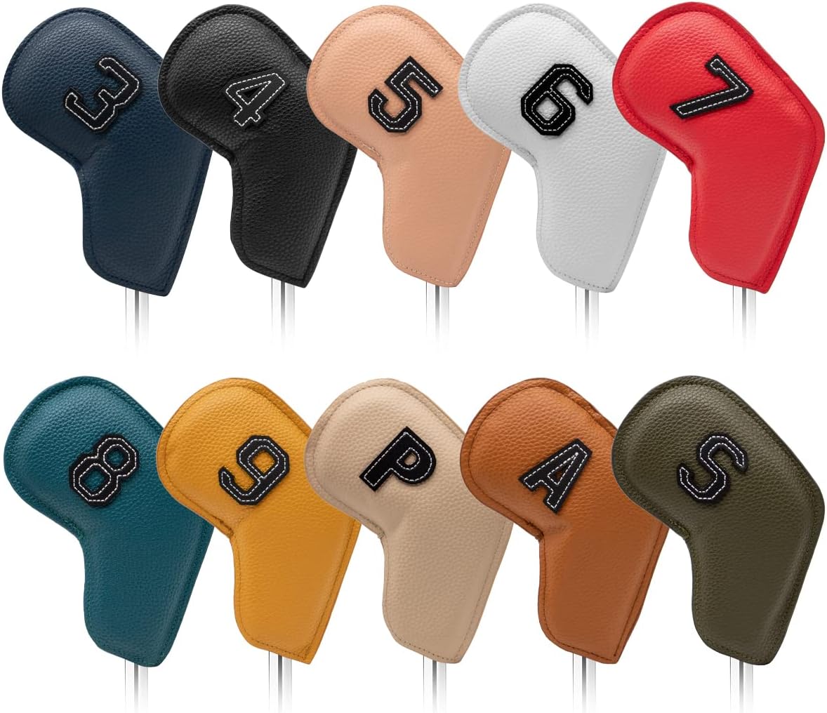Golf Eisen Kopf Abdeckungen – 10er Set für Wedges (Dunkelblau)