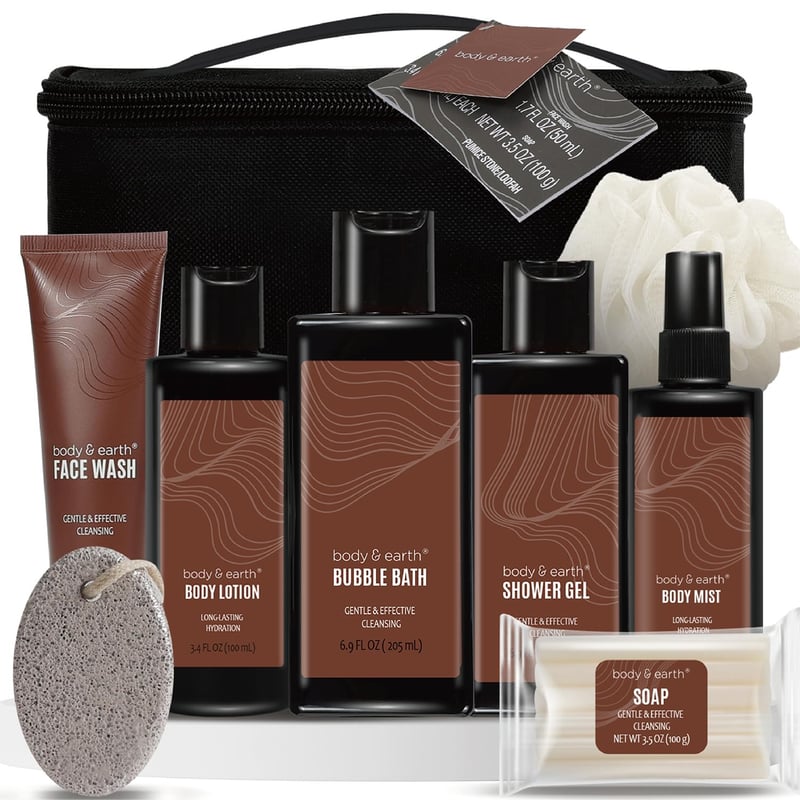 Sandelholz Duftset für Männer – 8-teiliges Geschenkset zum Geburtstag