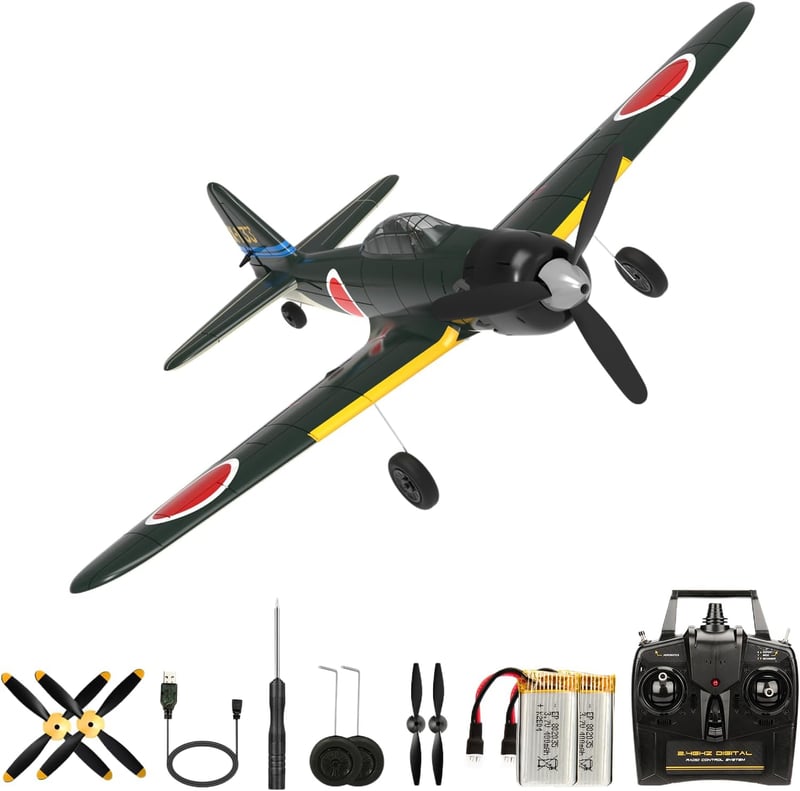 Ferngesteuertes 4-CH A6M Zero Flugzeug mit 6-Achsen Gyroskop für Anfänger