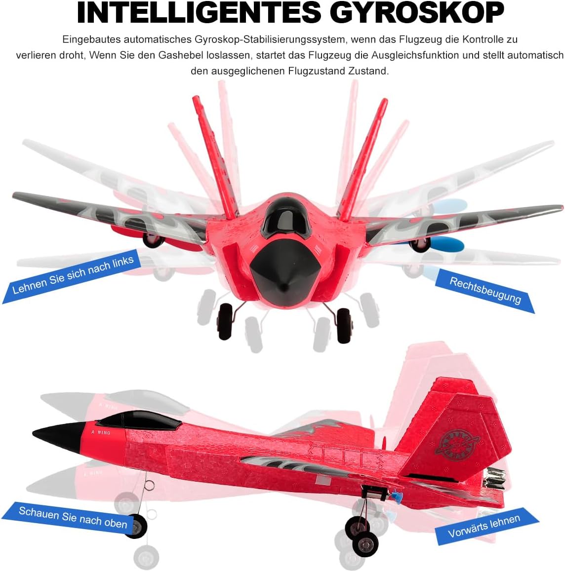 Ferngesteuertes F-35 Flugzeug mit Xpilot Gyroskop für Anfänger