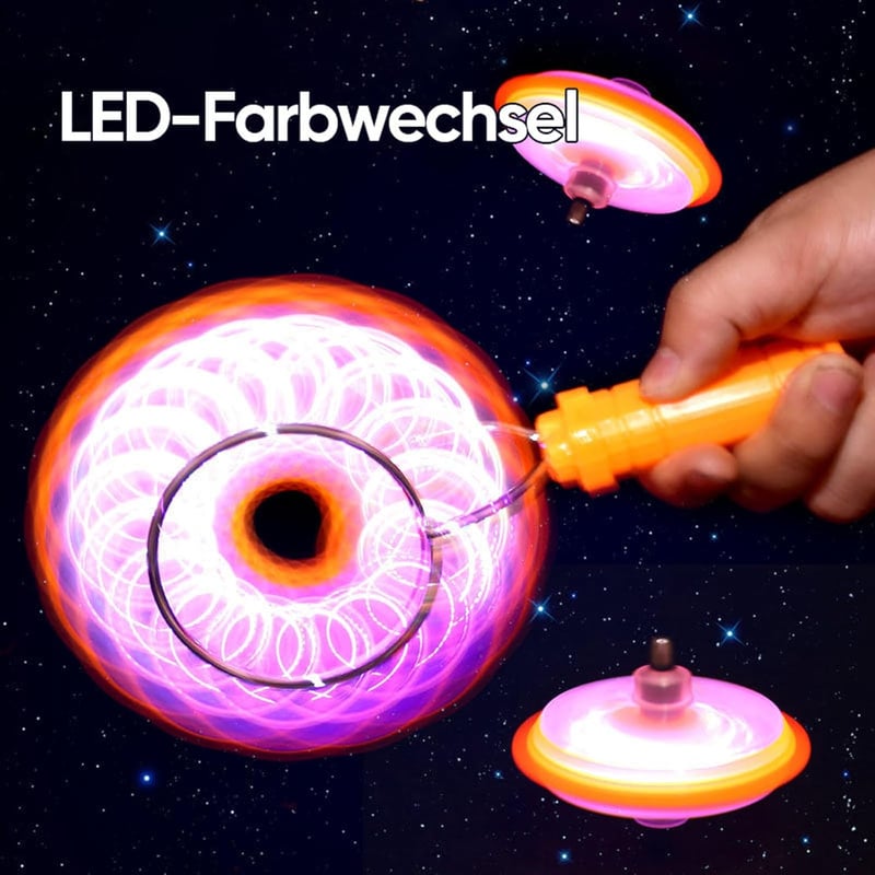 Leuchtender Magnetkreisler für Kinder – 4 Stück, LED-Fidget-Spielzeug