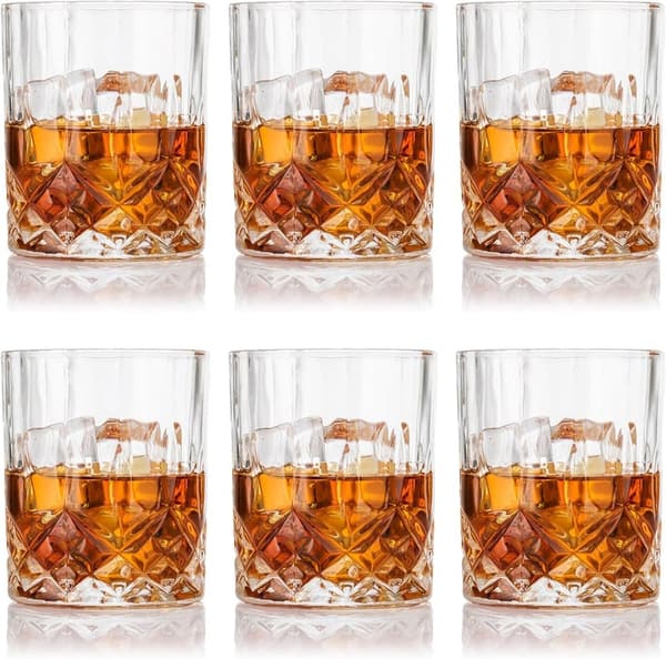 Whiskeygläser-Set aus Kristall, 6 Stück, spülmaschinenfest – Geschenk für Whisky-Liebhaber