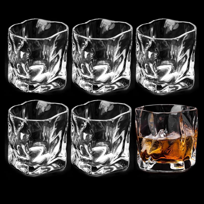 Whiskygläser Set aus Kristall, 6 Stück, 200 ml – Perfekte Geschenke für Whisky-Liebhaber