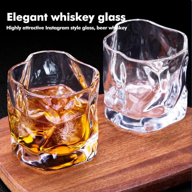Whiskygläser Set aus Kristall, 6 Stück, 200 ml – Perfekte Geschenke für Whisky-Liebhaber