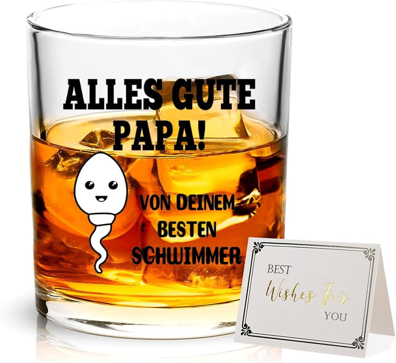 Vatertagsgeschenk: Joymaking Whiskyglas für Papa, 10 Unzen