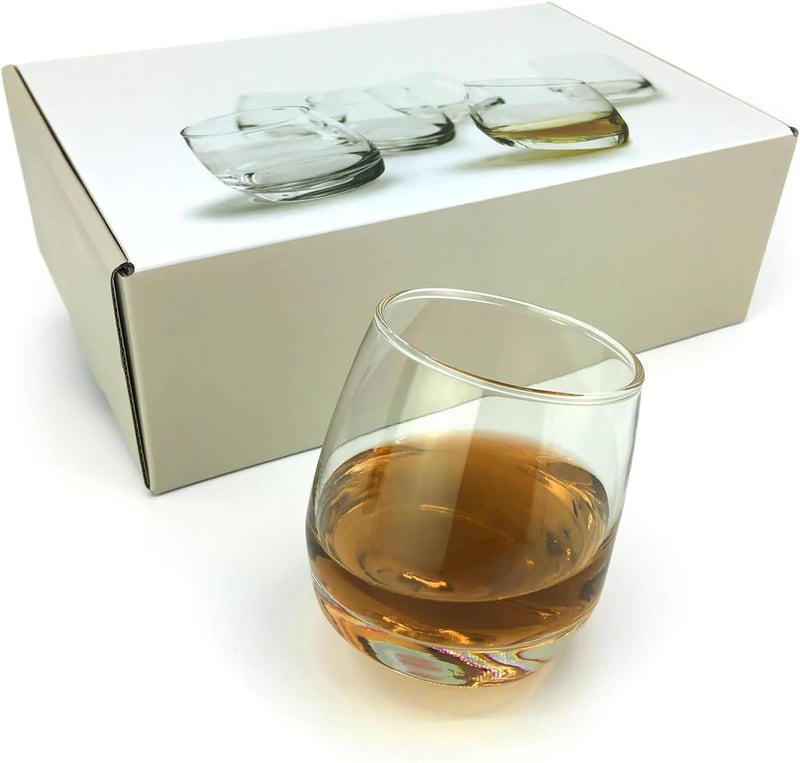Whiskygläser-Set mit 6 Wackelgläsern - 200 ml, ideal zum Verschenken