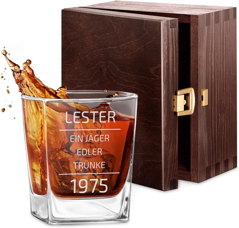 Personalisierbares Whiskyglas mit Gravur - 250 ml - Geschenk für Männer
