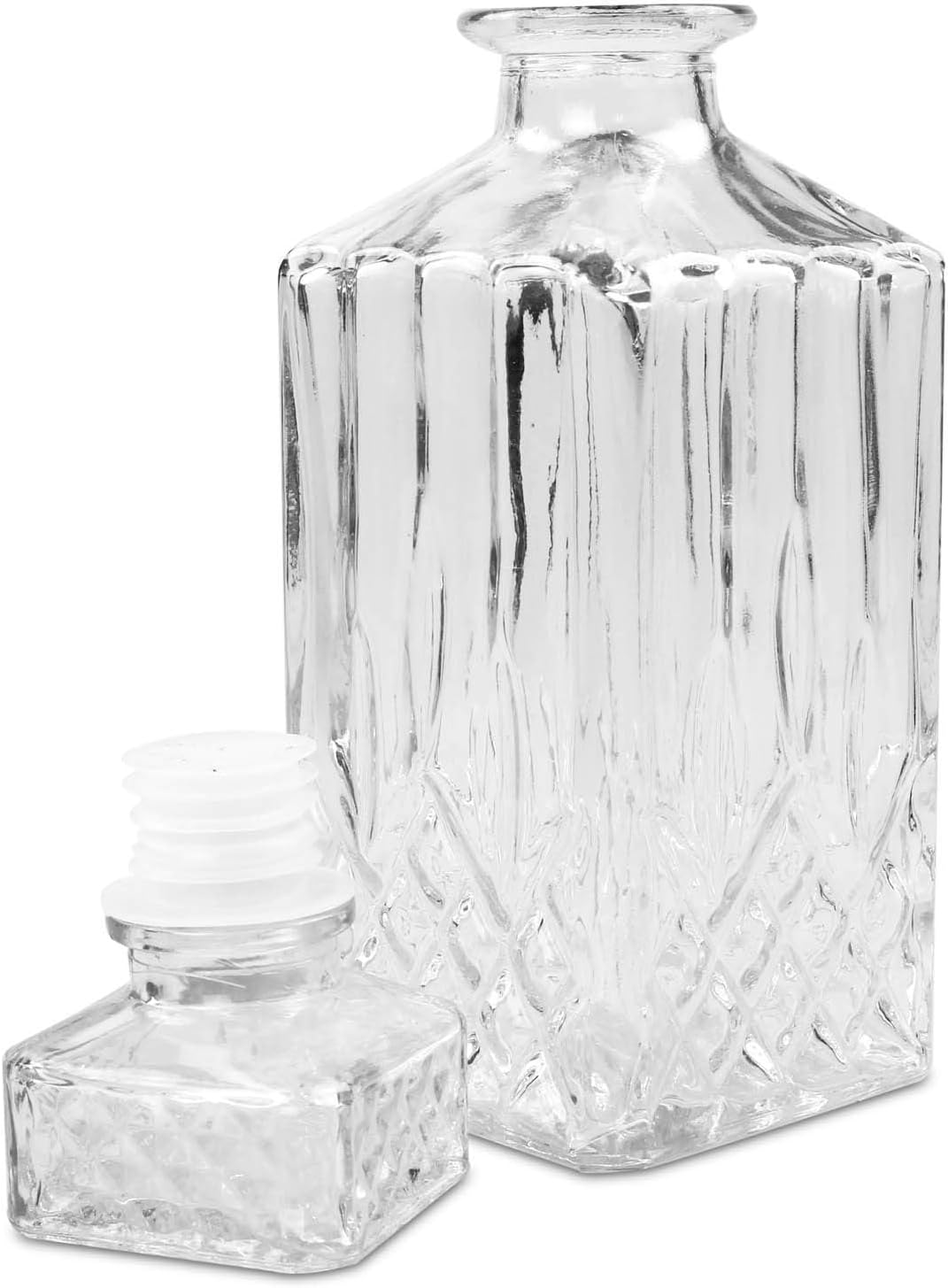 Klassische Glaskaraffe für Whisky - 800 ml, ideal für Genussliebhaber