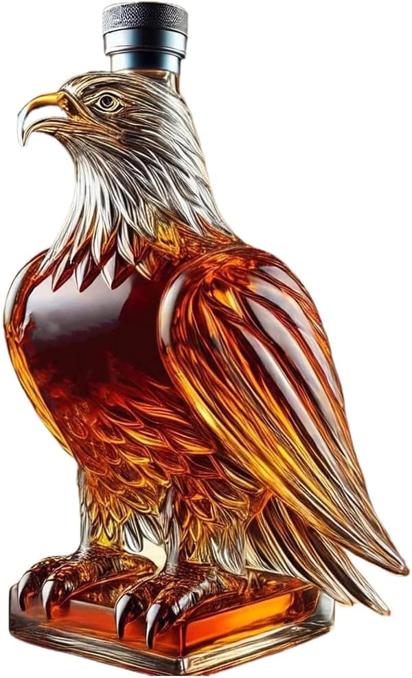 Whiskyflasche mit lustigem Adlerdesign für Männer - Bar Dekoration