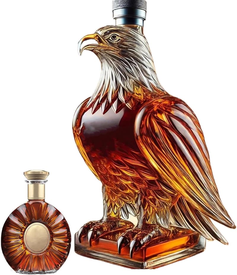 Whiskyflasche mit lustigem Adlerdesign für Männer - Bar Dekoration