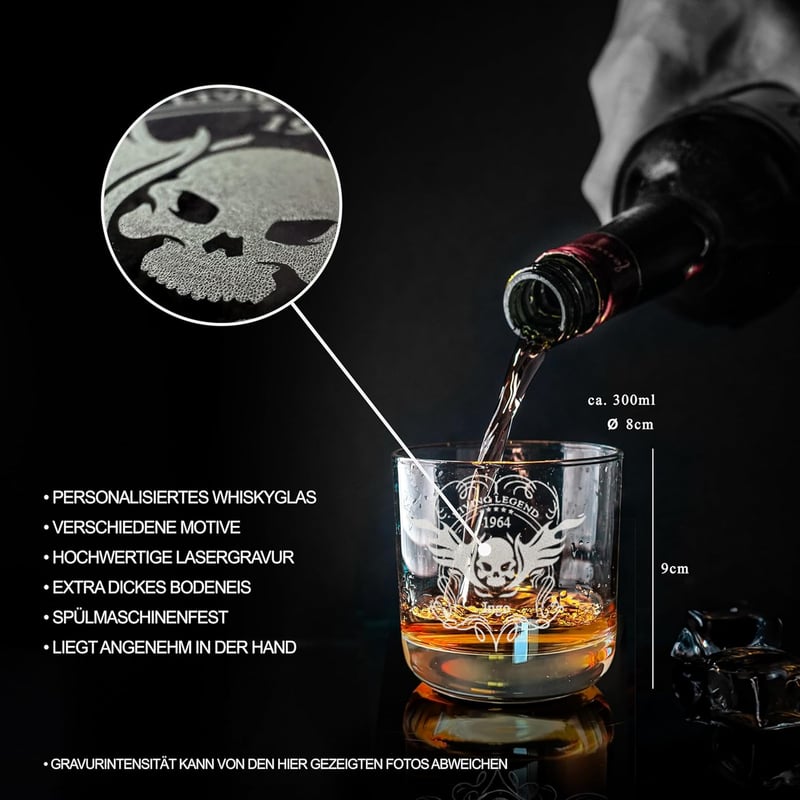 Personalisiertes Whisky Geschenkset mit Gravur – Männer Geschenkideen