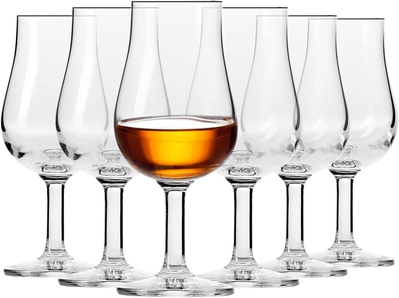 Krosno Whisky Verkostungs-Gläser Set aus 6 | 100 ML | Spülmaschinenfest