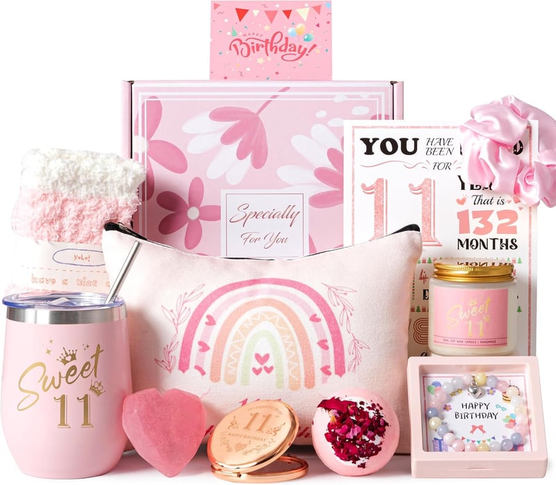 Geschenkideen zum 11. Geburtstag: Verwöhn-Geschenkkorb für Mädchen