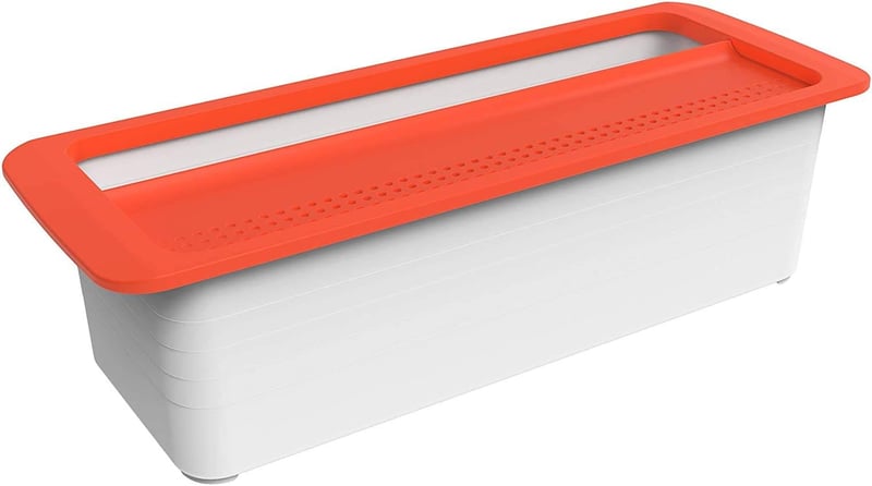 Rotho Mikrowellen-Pastakocher 1,8 l BPA-frei, rot/weiß