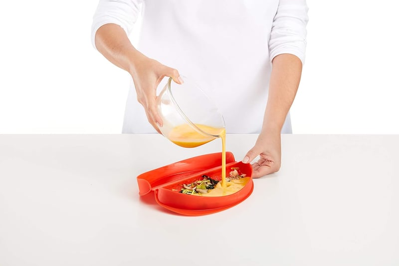 Lékué Omelette-Garer 0,4 l in Rot