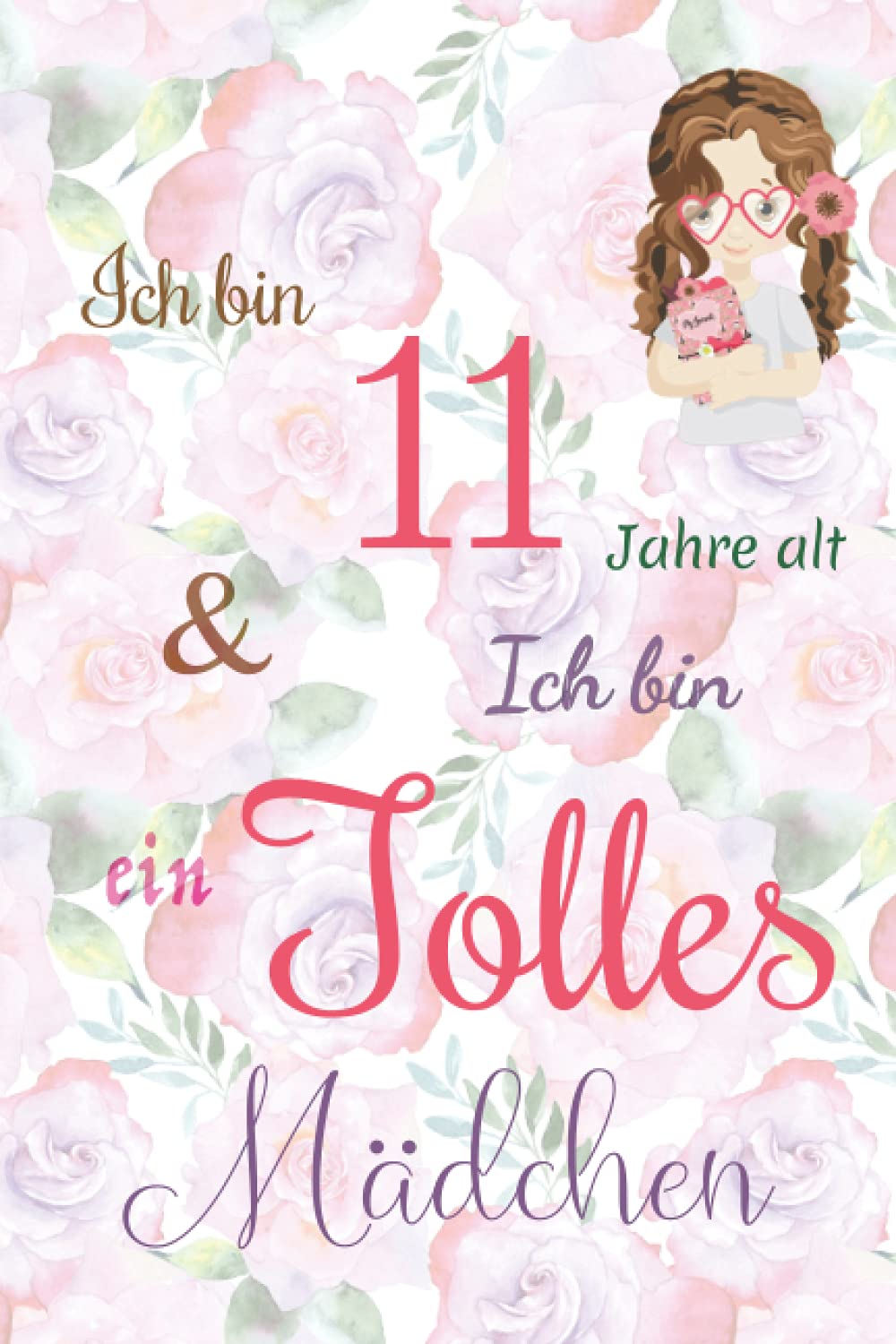 Floral Tagebuch für 11-jährige Mädchen mit inspirierendem Spruch