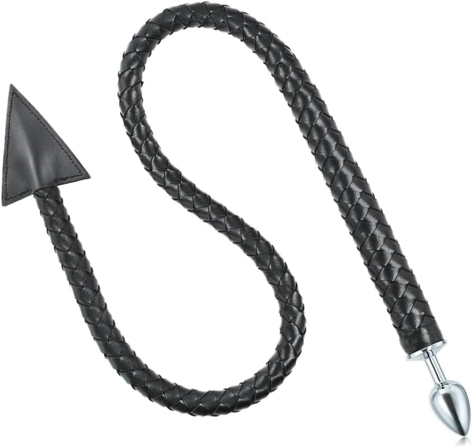 Teufelschwanz Metall Stecker – Große Kristallglas Anusstöpsel für Paare